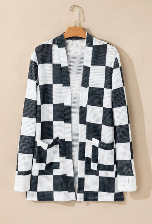 Checkered Cardigan