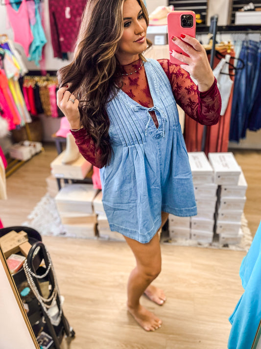 Delilah’s denim Romper