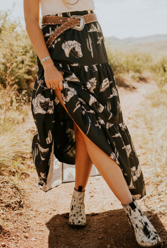 Western Maxi Skirt