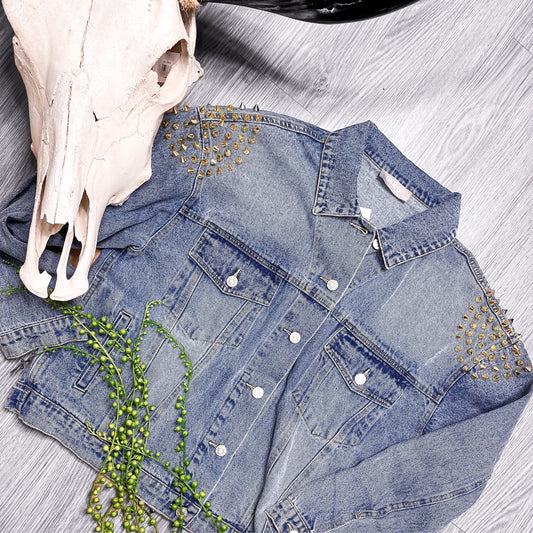 Spiked Denim Jacket